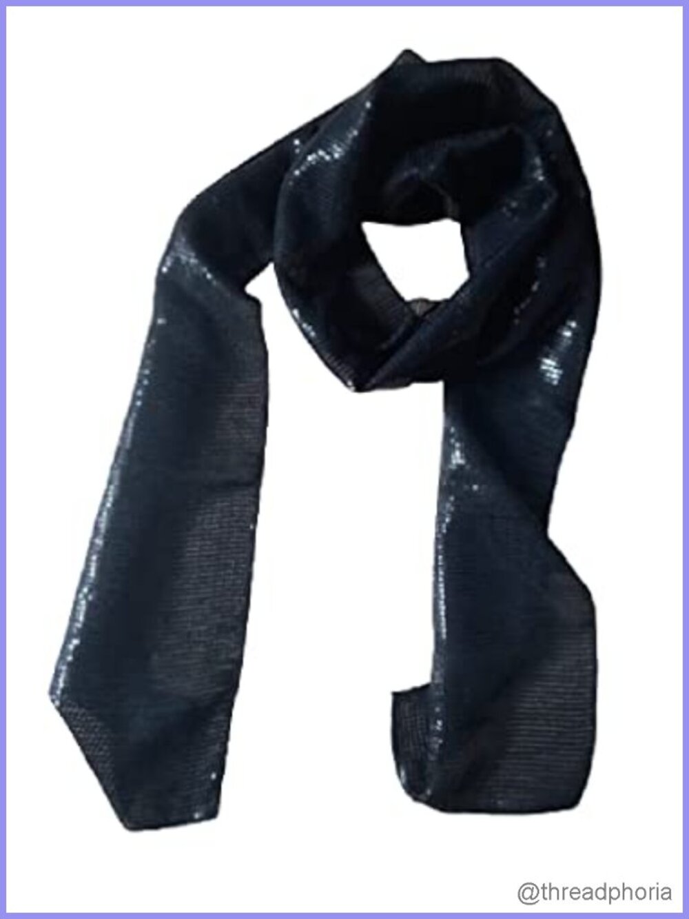 Sequin Sparkle Glitter Scarf Skinny Wedding Bow Neckerchief